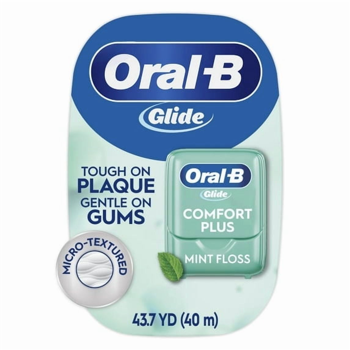 2 Pk comfort plus Comfort Plus Dental Floss, Mint, 43.7 yd (40 m) Ea