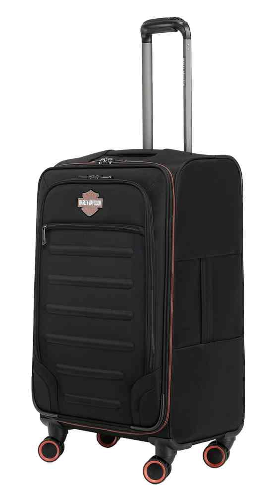 26 in. Cruiser Soft Sided Expand Spinner Wheeling Luggage, Black