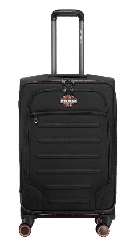 26 in. Cruiser Soft Sided Expand Spinner Wheeling Luggage, Black