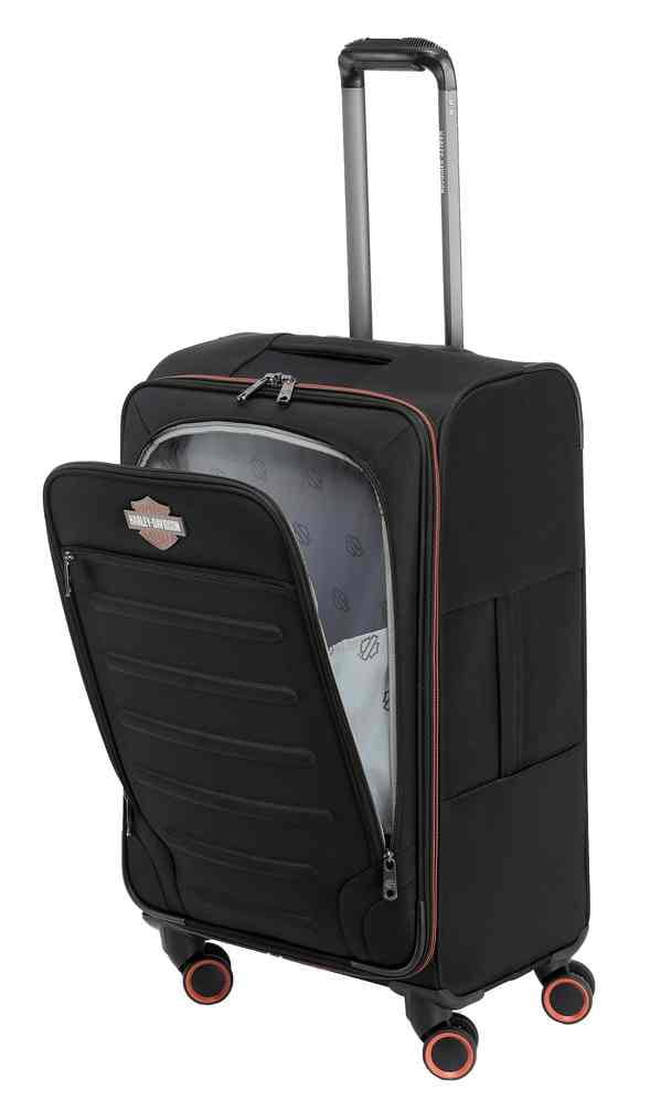 26 in. Cruiser Soft Sided Expand Spinner Wheeling Luggage, Black