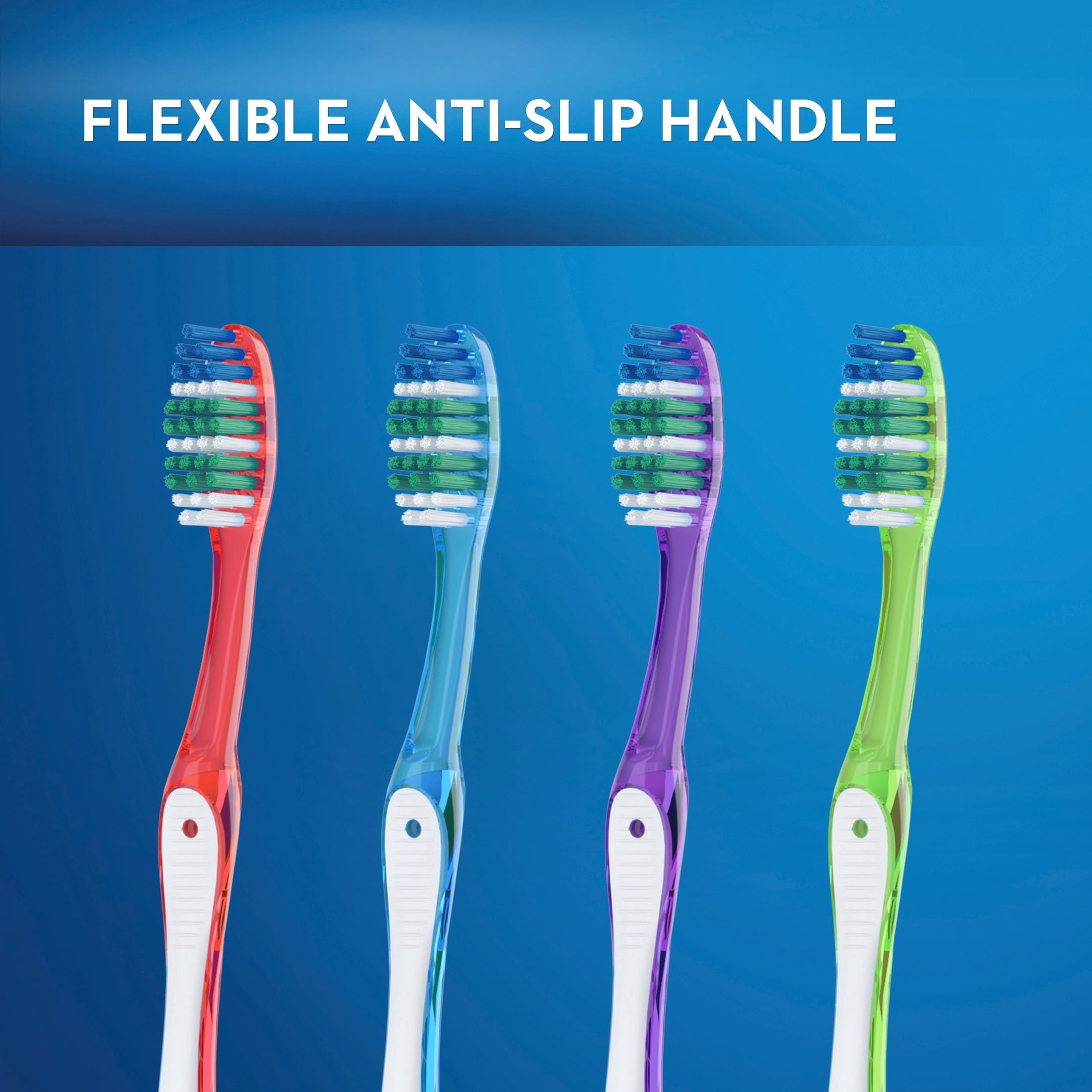 (2 pack) Toothbrush Pack, Essential Clean Manual Toothbrushes, Medium Bristles, 6 Count