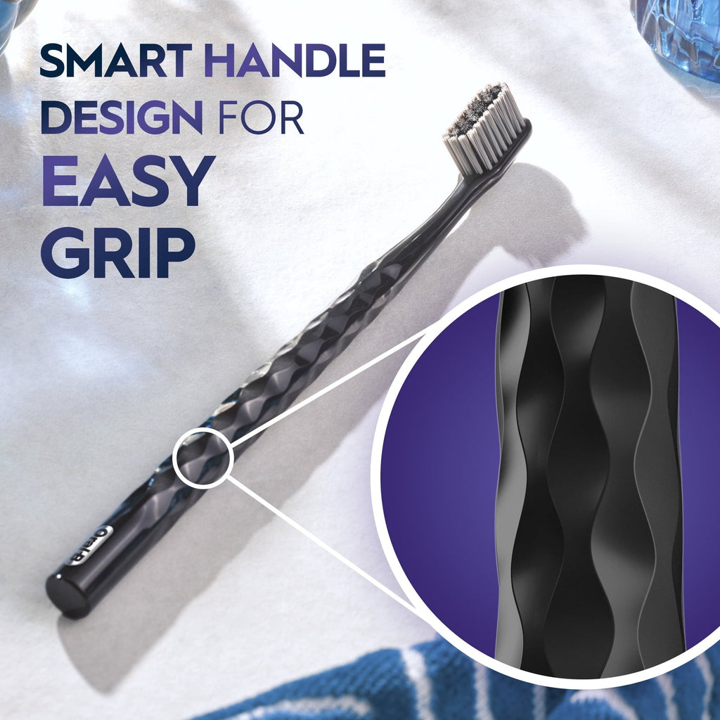 (2 pack) Toothbrush Pro Whitening Brilliance, Extra Soft, Black and Teal, 2 Count