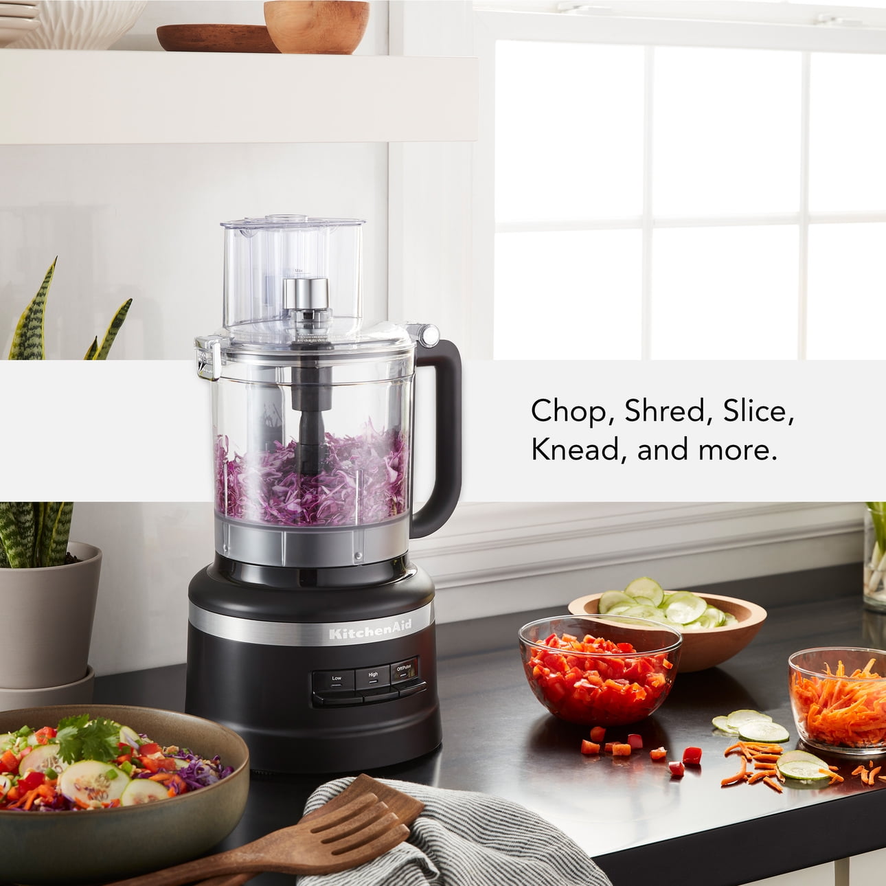 13-Cup Food Processor, Black Matte, KFP1318