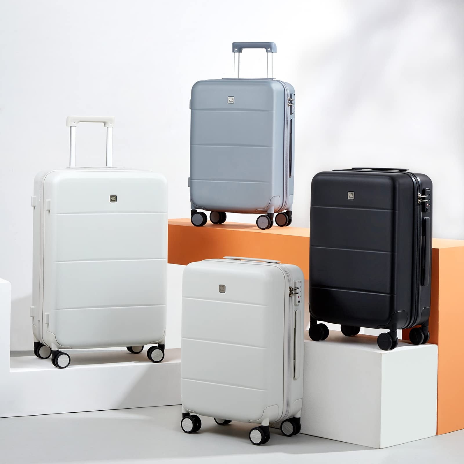 26 Inch Luggage Large Suitcase With Spinner Wheels Tsa Luggage Suitcases Traveler's Choice Hard Case Luggage For Women &amp; Men Rolling Checked Luggage(Cuba Sand)