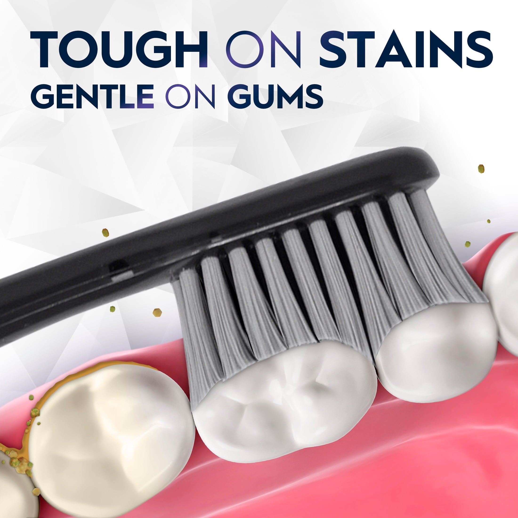 (4 pack) Toothbrush Pro Whitening Brilliance, Extra Soft, Black, 1 Count